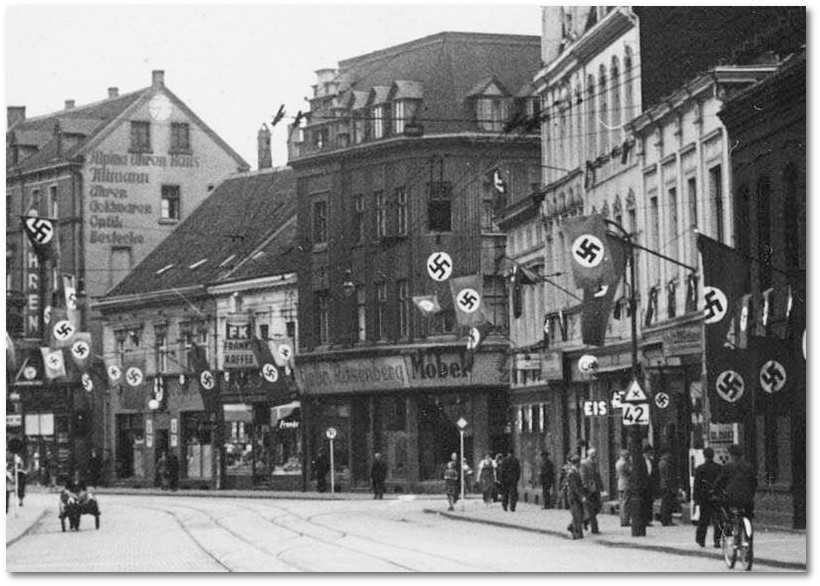 Möbelhandlung Gebr. Rosenberg, Bochumer Straße Ecke Wiehagen, 1938