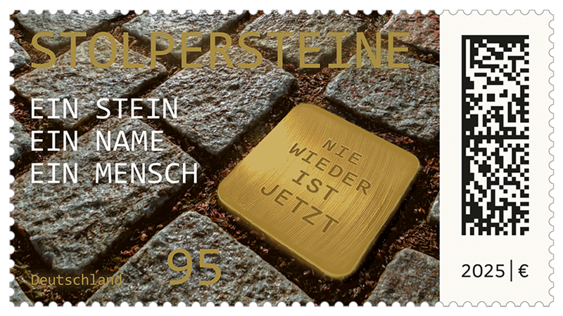Sonderpostwertzeichen 'Stolpersteine'