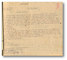Abschrift eines Briefes, den Michael Hojnacki am 26. Mai 1940 aus dem KZ Neuengamme an seine Familie in Gelsenkirchen geschrieben hat