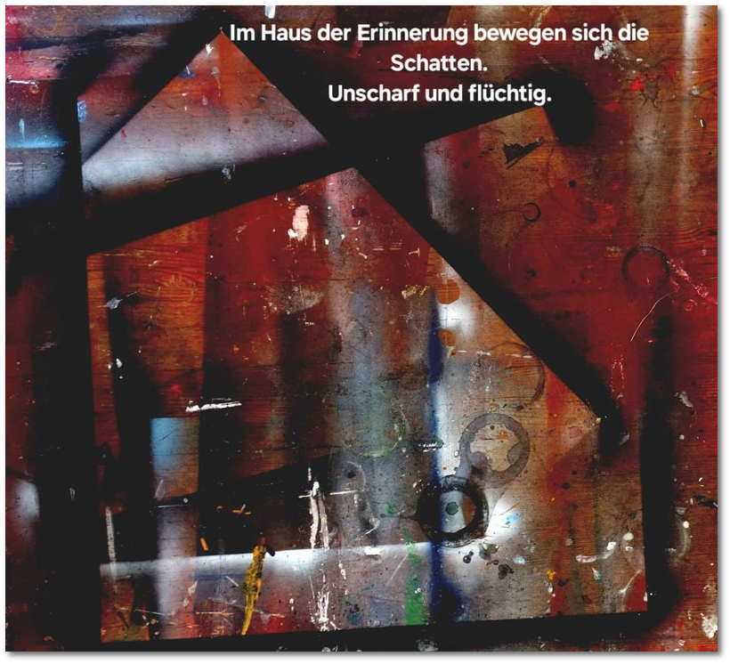 Bild mit Text: Esther Goldschmidt, zum 08. Mai Kriegsende, mit freundlicher Genehmigung.