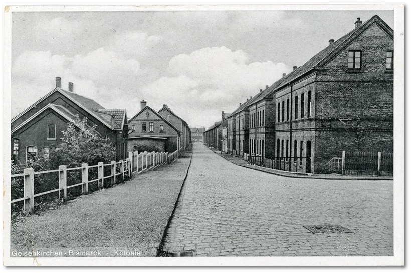 Bismarck-Kolonie, Parallelstraße Blickrichtung Uechtingstraße Bismarck-Kolonie, Parallelstraße Blickrichtung Uechtingstraße