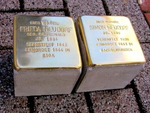 STOLPERSTEINE vor der Verlegung