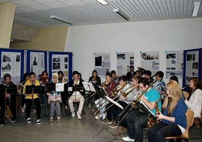 Die Brass-Band der Gesamtschule Horst begeisterte die Zuhörer