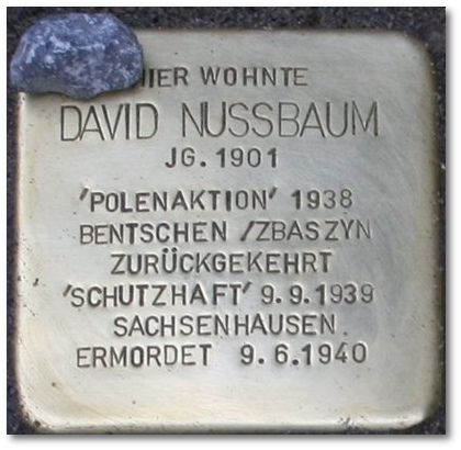 Stolperstein für David Nussbaum in Gelsenkirchen