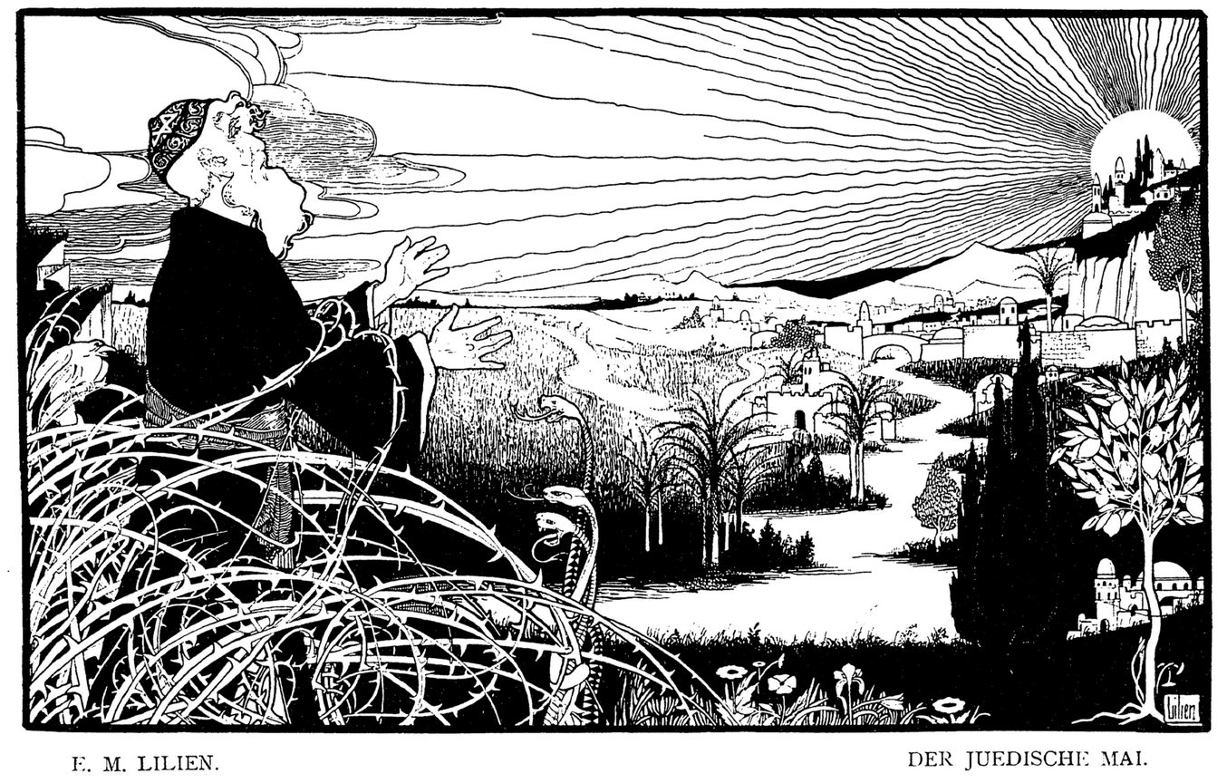 Illustration: Ephraim Mose Lilien Illustration: Ephraim Mose Lilien