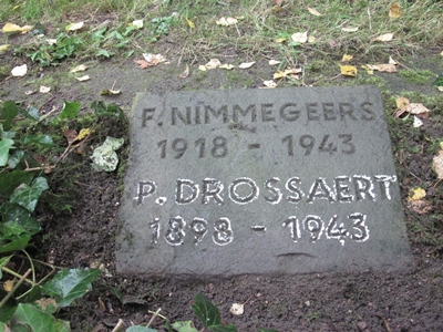 Letzte Ruhesttte von Petrus Gustav Droessaert ist ein Doppelgrab auf dem Westfriedhof in Gelsenkirchen