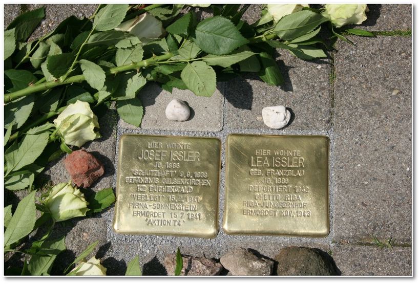 Stolpersteine Gelsenkirchen - Ehepaar Josef und Lea Issler