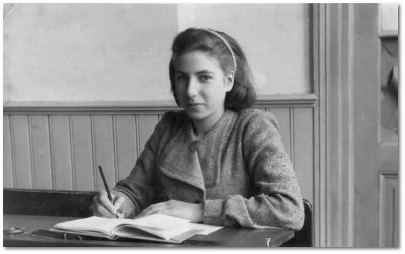 Fanny Susanne Günsberg in der Volksschule in Den Haag, 1940