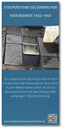 Brgergesellschaftliche Lernorte in Gelsenkirchen: Stolpersteine? Stolpersteine!
