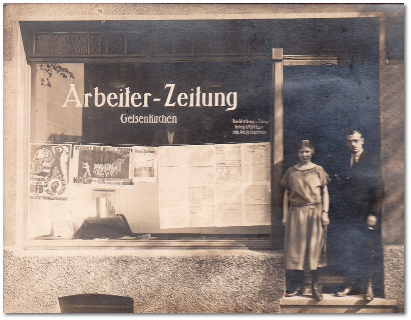 Geschäftsstelle der Arbeiter-Zeitung in Gelsenkirchen