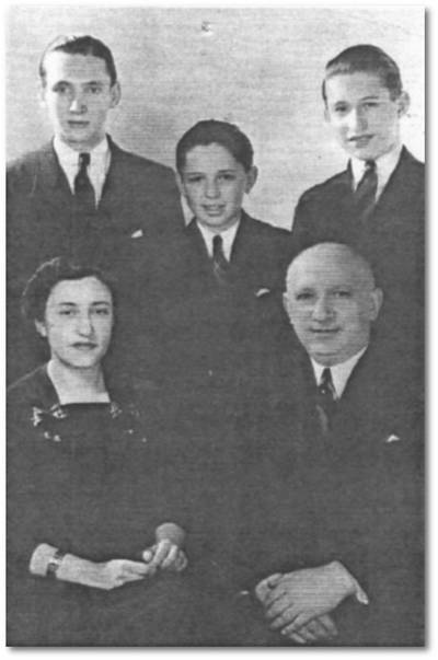 Familie Gompertz. Erstes Familienfoto in Amerika