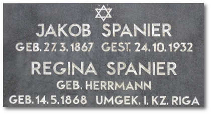 Ein Grabstein in Gelsenkirchen-Ückendorf erinnert an das Ehepaar Spanier 