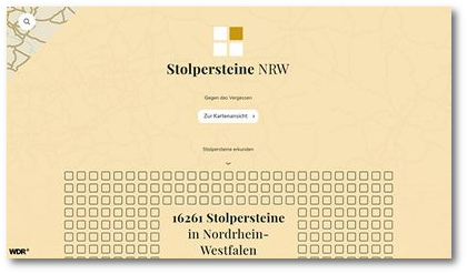 Grimme Online Award 2023: Stolpersteine NRW
