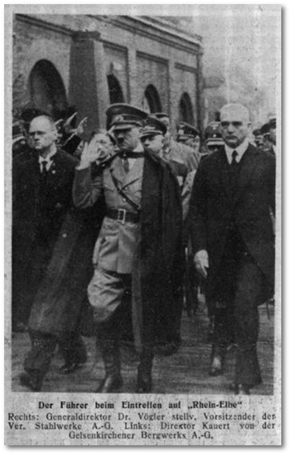 Hitler auf Rheinelbe, Gelsenkirchen  1938