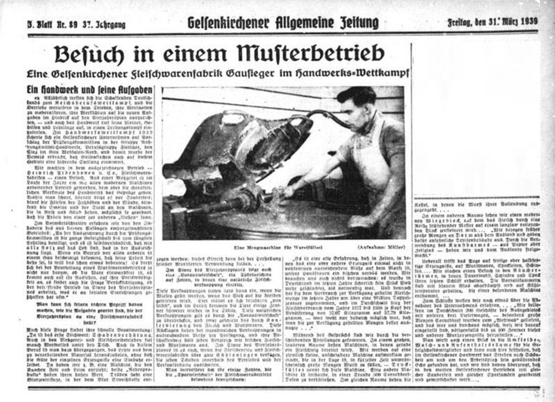 Gelsenkirchen im Natinalsozialismus - NS-Musterbetrieb Aldenhoven
