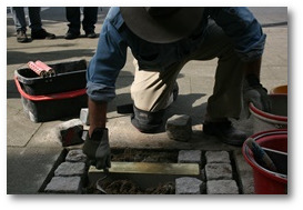 Stolpersteine Gelsenkirchen - Stolperschwelle fr Zwangsarbeiter