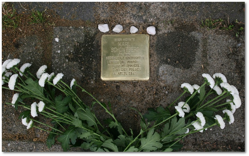Stolpersteine Gelsenkirchen: Karl Schnebergs Name ist auf die Schalker Meile zurckgekehrt