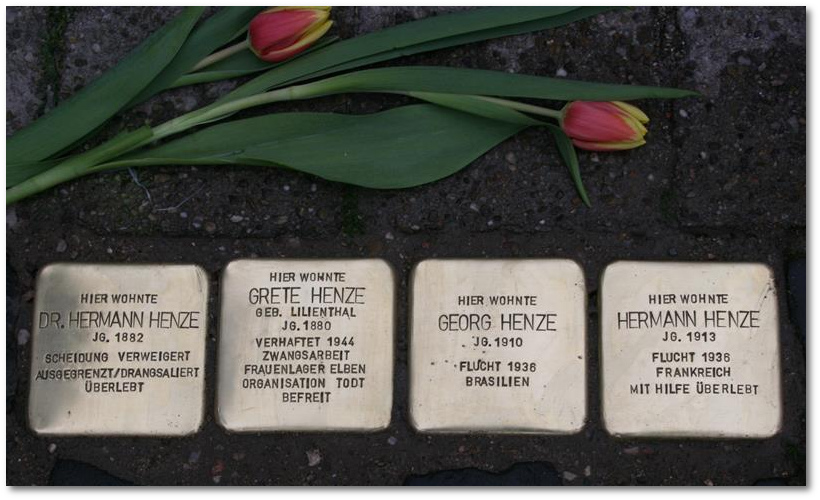 Stolpersteine Gelsenkirchen - Familie Henze