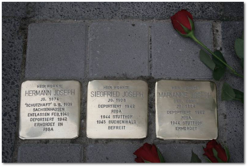 Stolpersteine Gelsenkirchen - Familie Hermann, Marianne und Siegfried Joseph