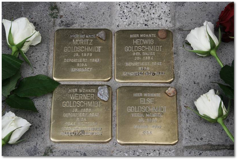 Stolpersteine Gelsenkirchen - Stolpersteine Familie Moritz Goldschmidt