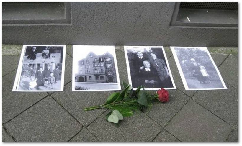 Stolpersteine an der Markenstrasse 19 f�r Simon und Frieda Neudorf