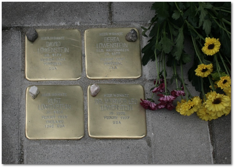 Stolpersteine erinnern in  Gelsenkirchen-Buer an Familie David Löwenstein