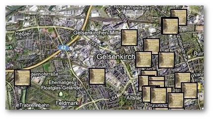 Interaktive Karte: Stolpersteine in Gelsenkirchen