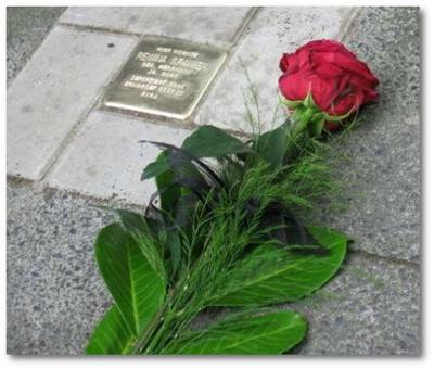 Der STOLPERSTEIN fr Regina Spanier