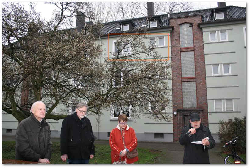 Stolpersteine Gelsenkirchen - Wohnung Ehepaar Ludwig und Grete Hain