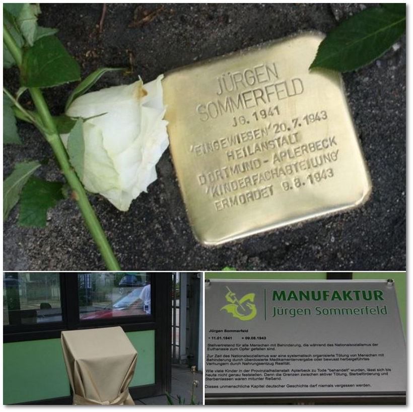 Gelsenkirchen: Stolperstein und Stele erinnern an Jürgen Sommerfeld. Mehr erfahren: KLICK! Gelsenkirchen: Stolperstein und Stele erinnern an Jürgen Sommerfeld