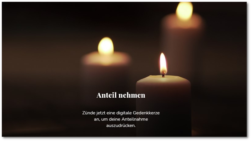 Stolpersteine NRW - einzelnen NS-Opfern durch das virtuelle Anznden von Kerzen gedenken