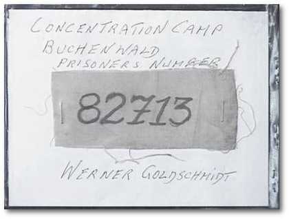 Buchenwalder Häftlingsnummer von Werner Goldschmidt