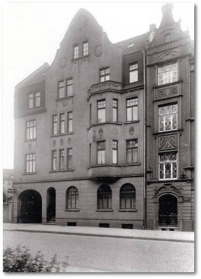 Haus der Familie Spanier an der damaligen Franz-Seldte-Strasse 84 in Gelsenkirchen, um 1936